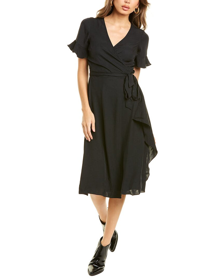 MADEWELL Ruffle-Sleeve Wrap Dress ...